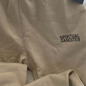 Spiritual Gangster Tan/Taupe Sweatpants Joggers NWT size XL